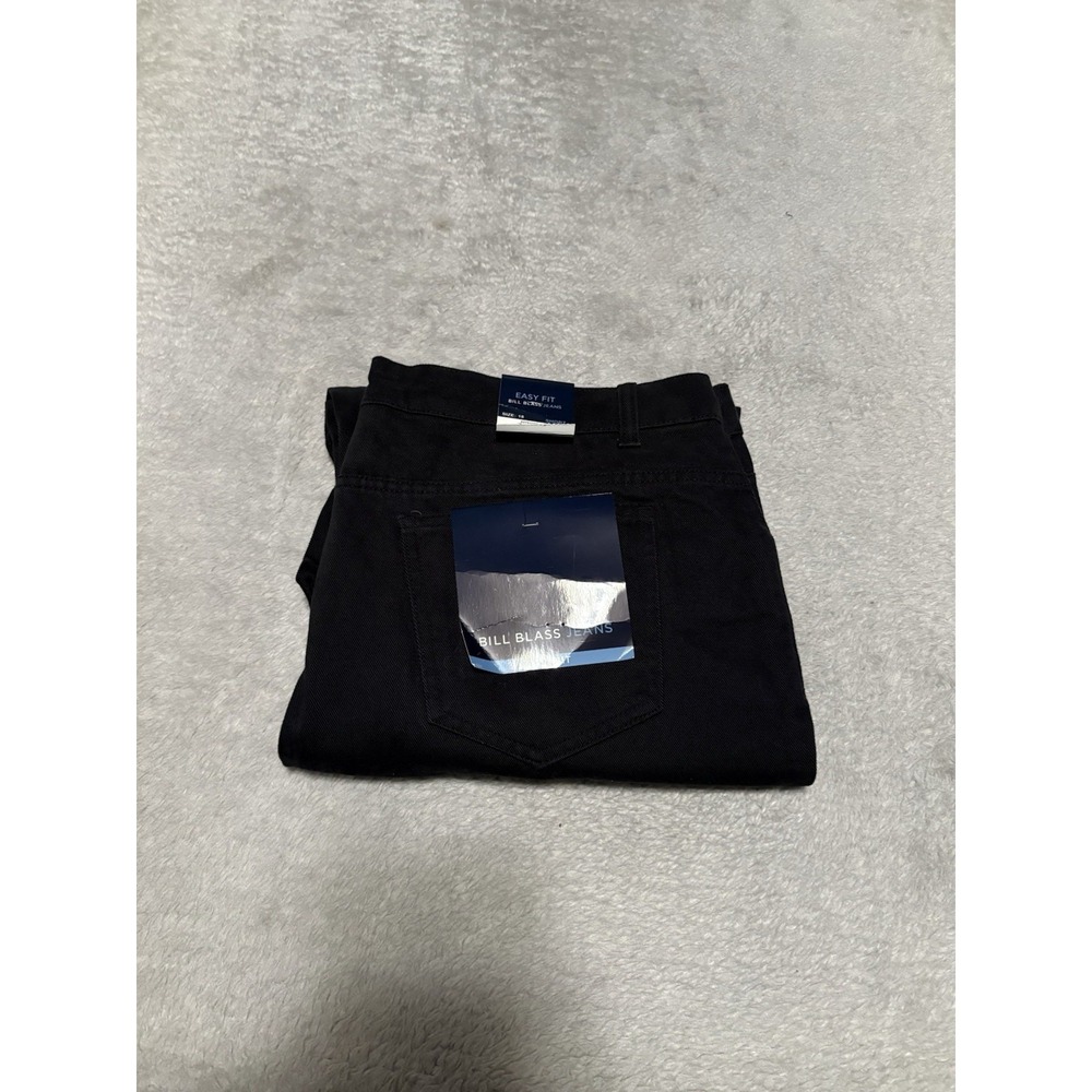 New Bill Blass Easy Fit Women's Black Chino Pants Size 18 Short Cotton